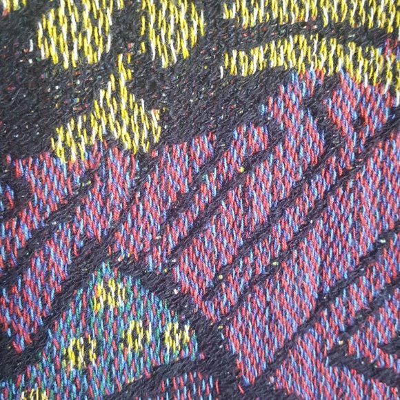 Vintage Nita Originals Cat Print Maxi Vest Sweater Bohemian Hippie Art LG- XLg - Picture 8 of 9